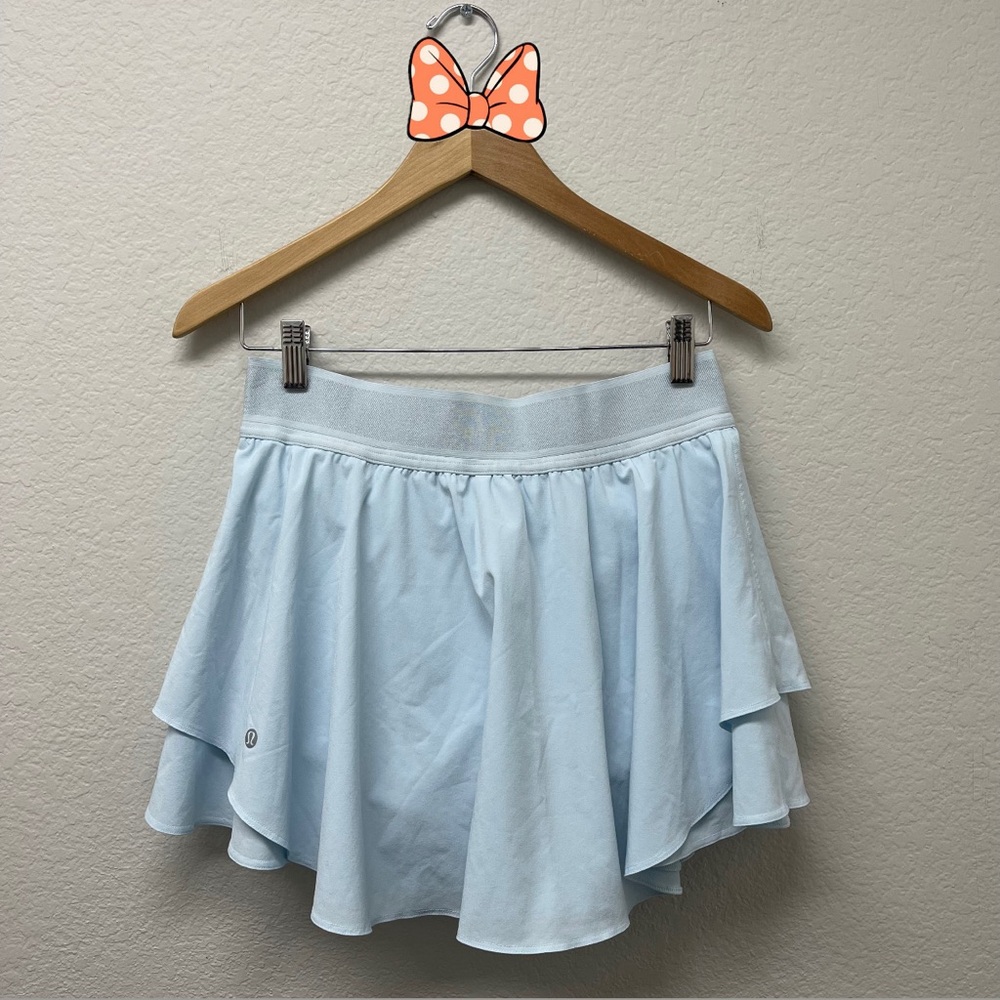 LULULEMON Court Rival Tennis Skirt Blue Size 8 ( Long Length )